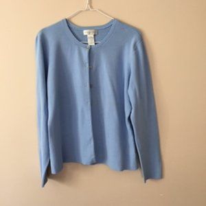 WORTHINGTON WOMEN SWEATER.  SIZE X-LARGE.  COLOR BLUE